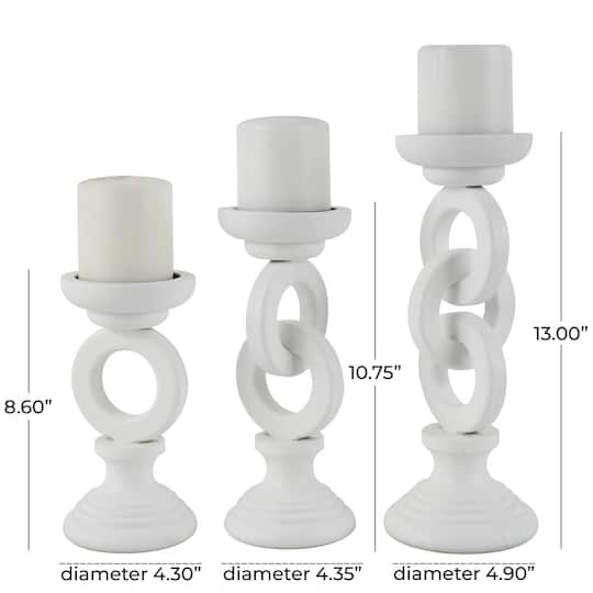 Chain Link Candle Holder Set